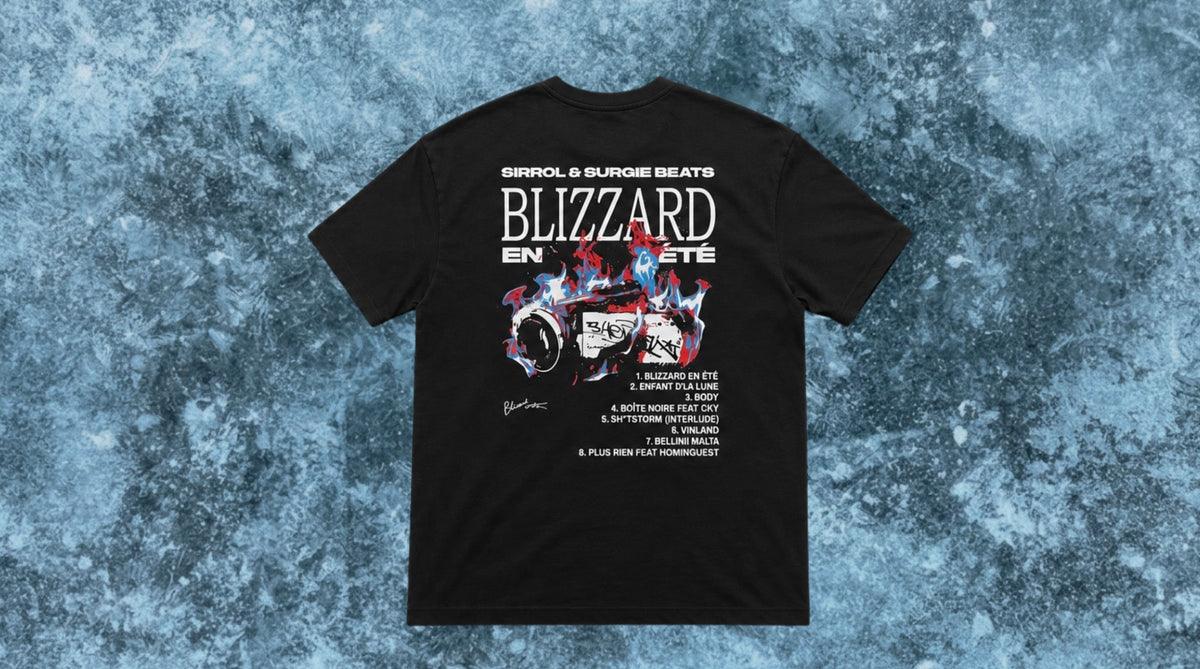 T-shirt  "Blizzard en été"