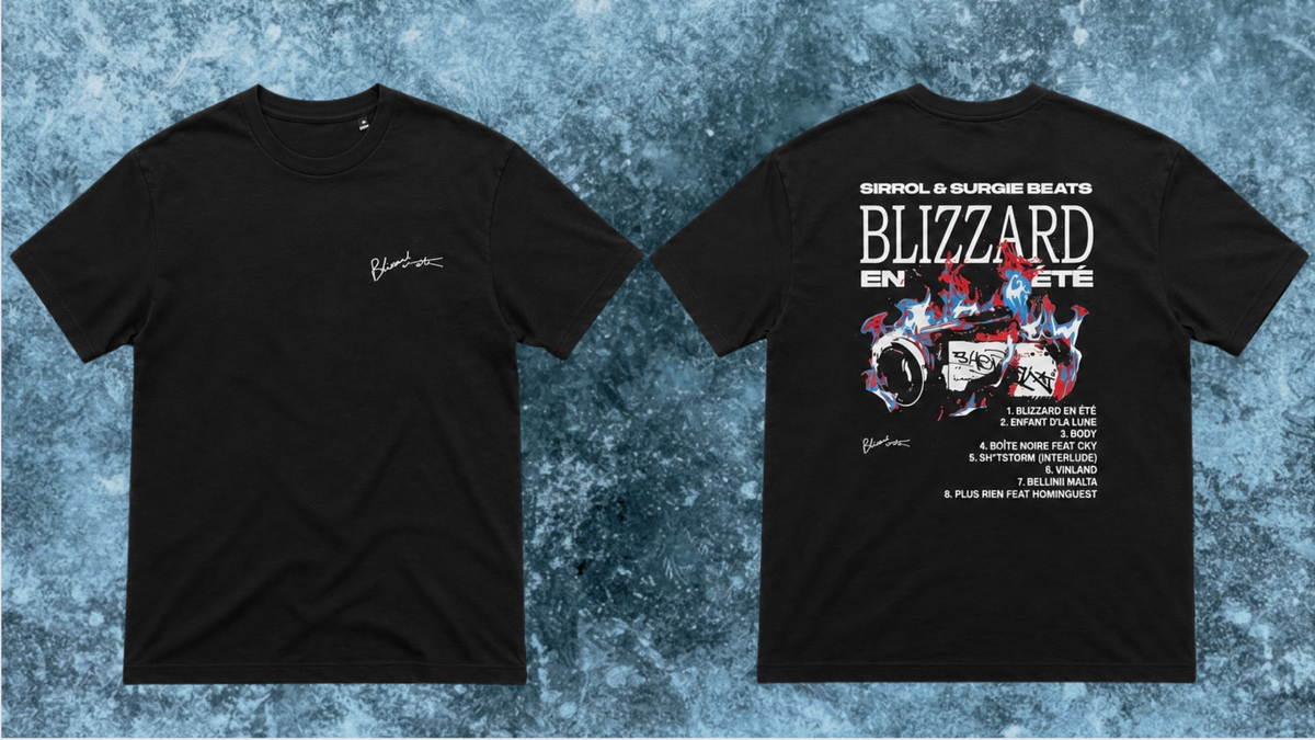 T-shirt  "Blizzard en été"