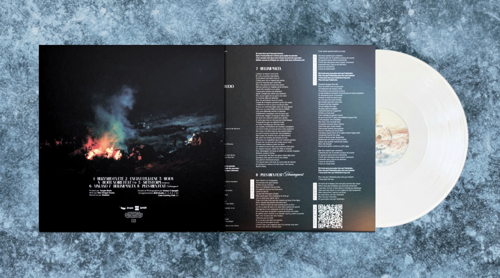 Vinyle Blizzard en été — face arrière